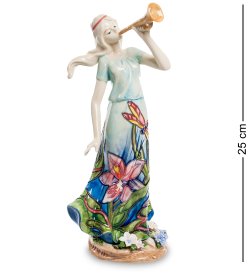 Статуэтка из фарфора Девушка Волшебная труба