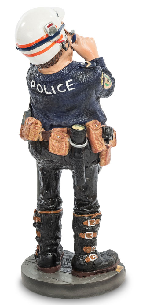Статуэтка маленькая - Серьезный Полицейский Parastone PRO-33, оборотная сторона