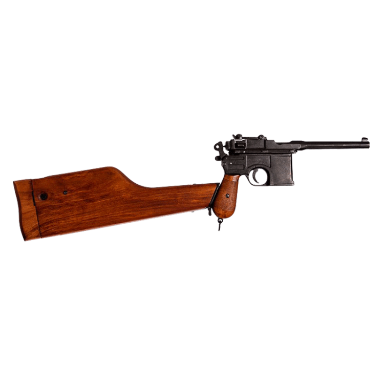 Макет Немецкого пистолета Маузер 1896 года с прикладом-кабурой Denix 1025