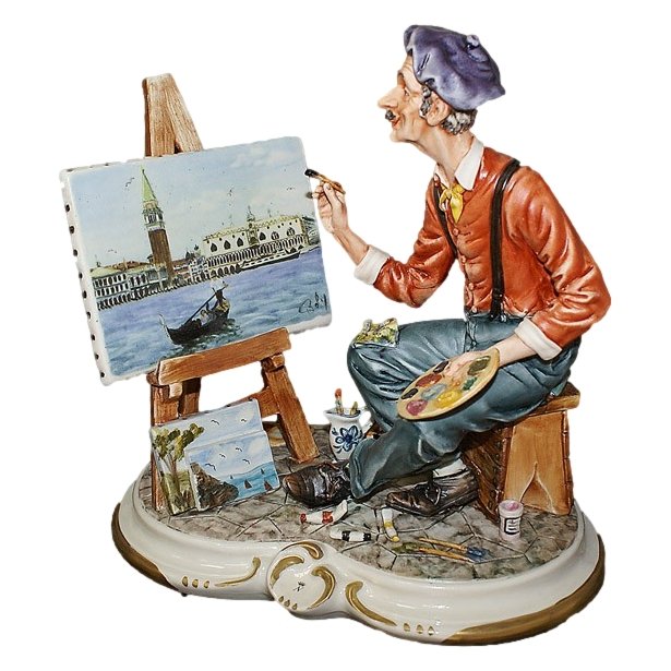 Статуэтка из фарфора Старый художник