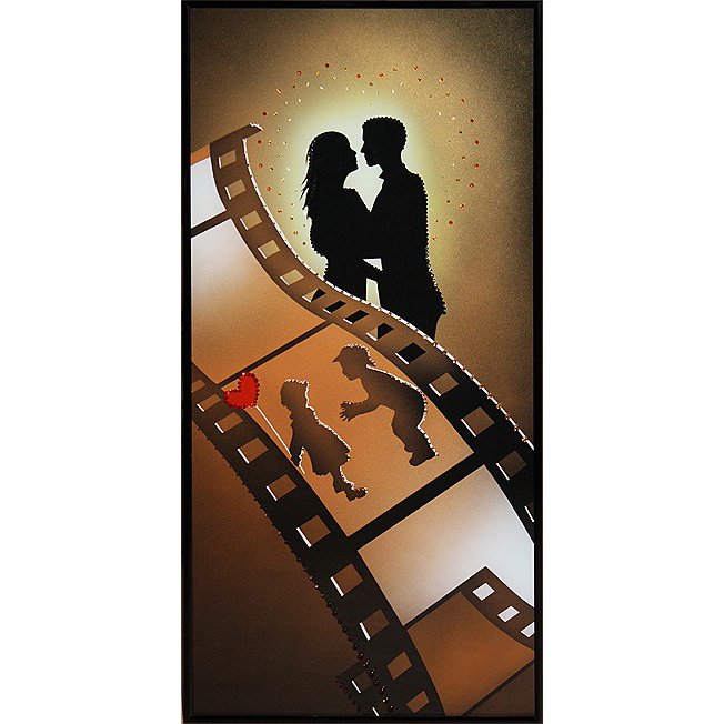 Картина Кадры жизни c кристаллами Swarovski