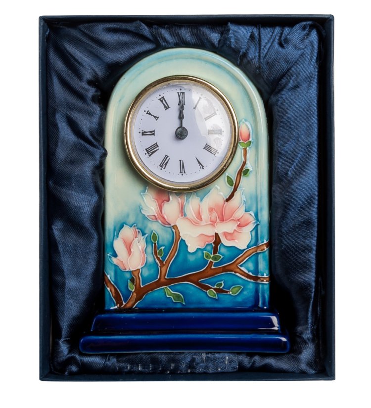 Часы из фарфора цветущая сакура Pavone JP-97/ 5, фотография в упаковке