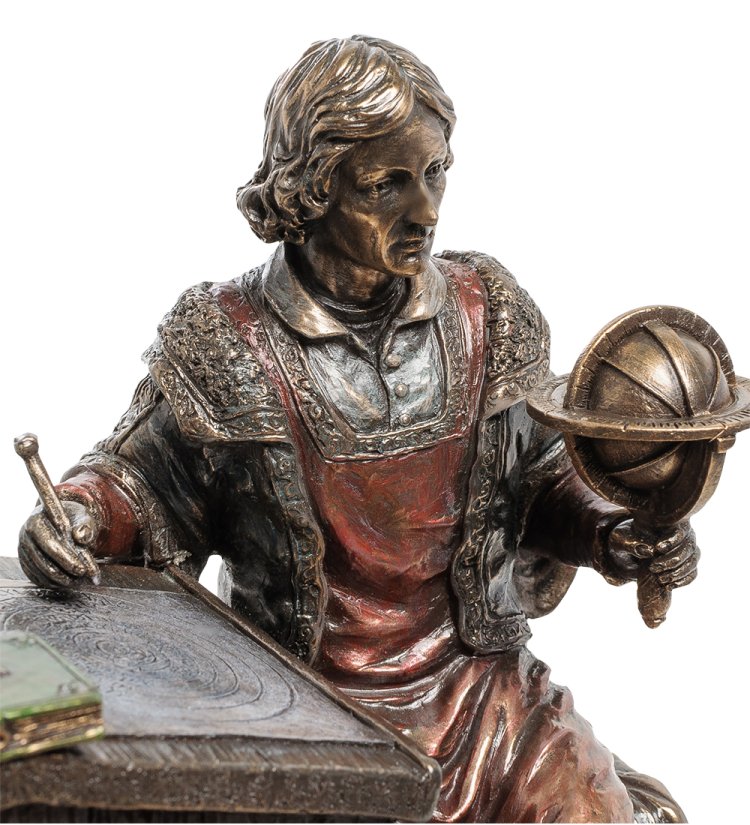 Статуэтка Николай Коперник Veronese WS-861, портретный вид