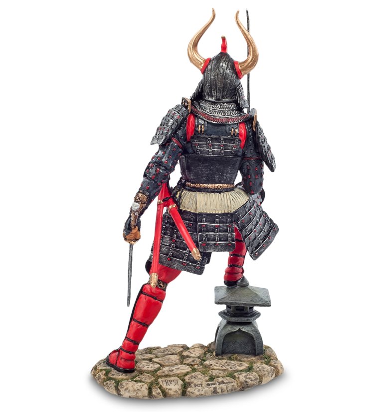 Статуэтка Самурай в боеготовности Veronese WS-737, оборотная сторона