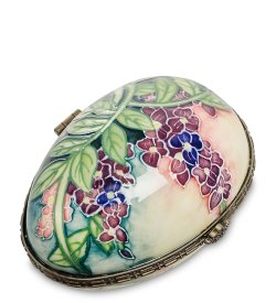 Шкатулка из фарфора Летняя Сирень