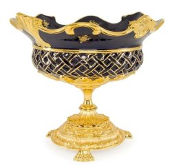 Ваза-чаша настольная коллекция Amante Blu