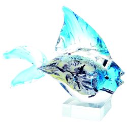 Статуэтка из Муранского стекла Бирюзовая Рыбка