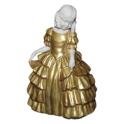 Статуэтка из фарфора Девушка - колокольчик