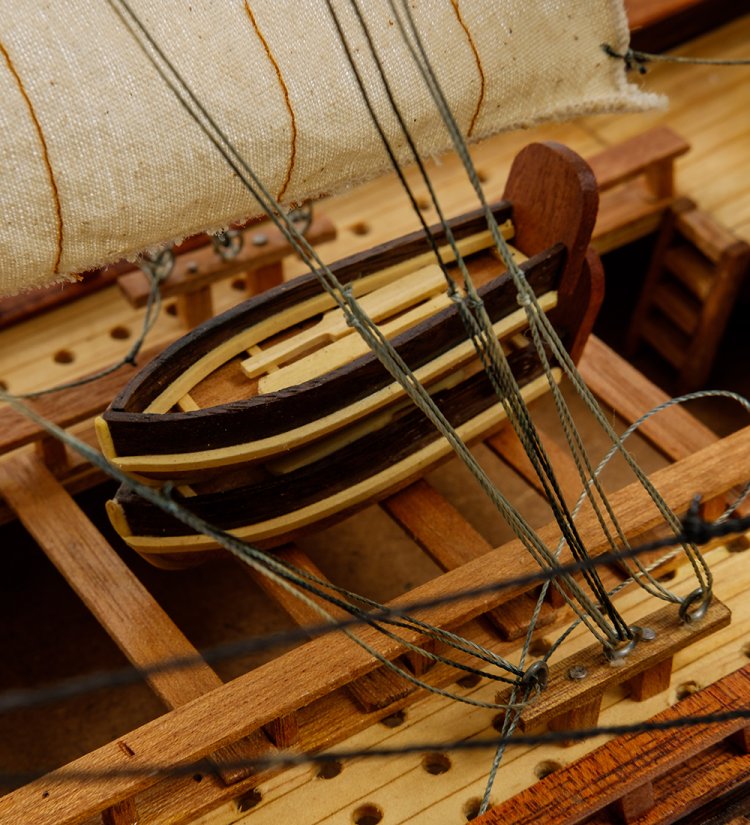 Модель испанского линейного корабля Santa Ana 1784 г. фото шлюпки