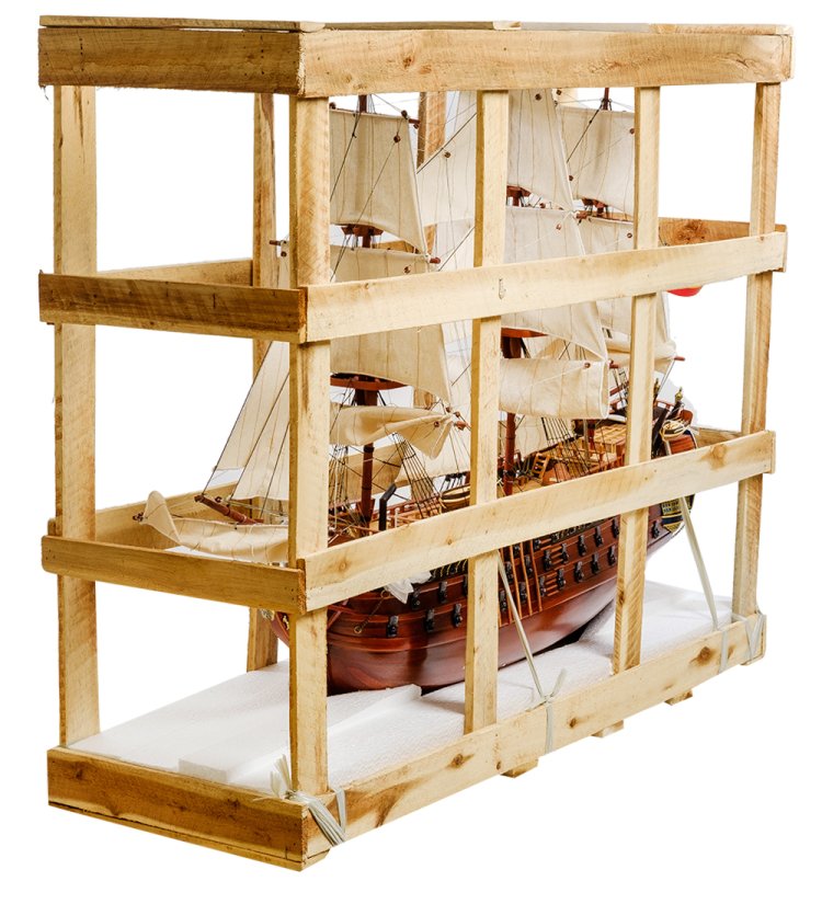 Модель испанского линейного корабля Santa Ana 1784 г. фото в упаковке