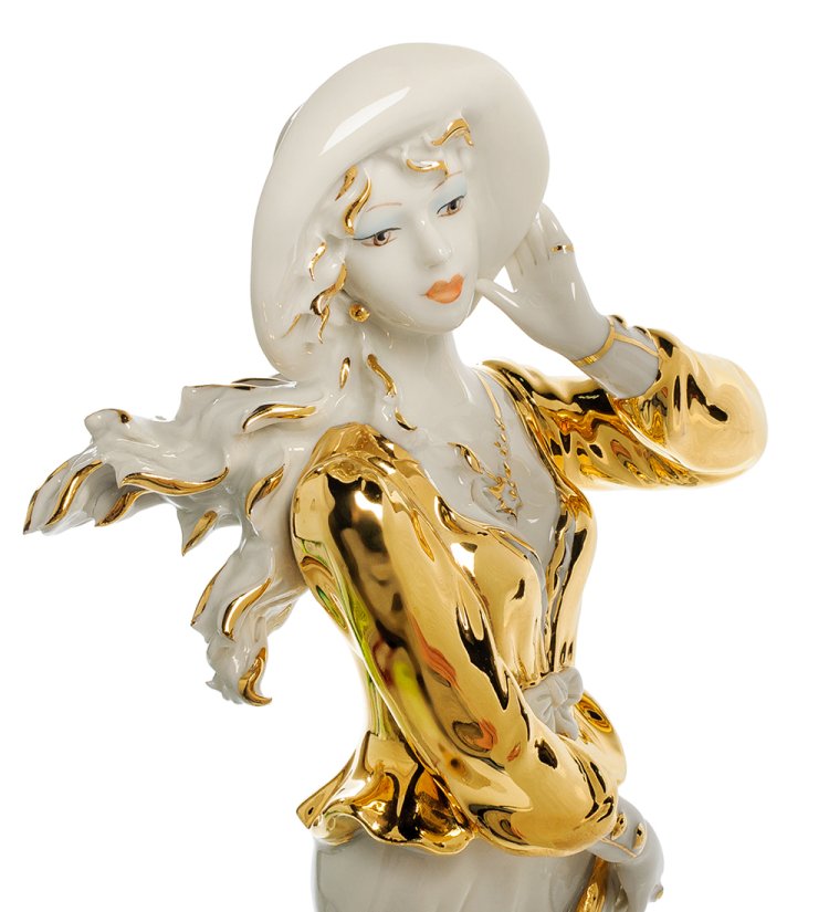 Статуэтка из керамики Леди в шляпкеСтатуэтка из керамики Леди в шляпке Sabadin Vittorio SV- 24, фотография лица