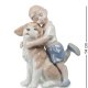 Статуэтка из фарфора Мальчик обнимает собаку Pavone JP-29/ 1