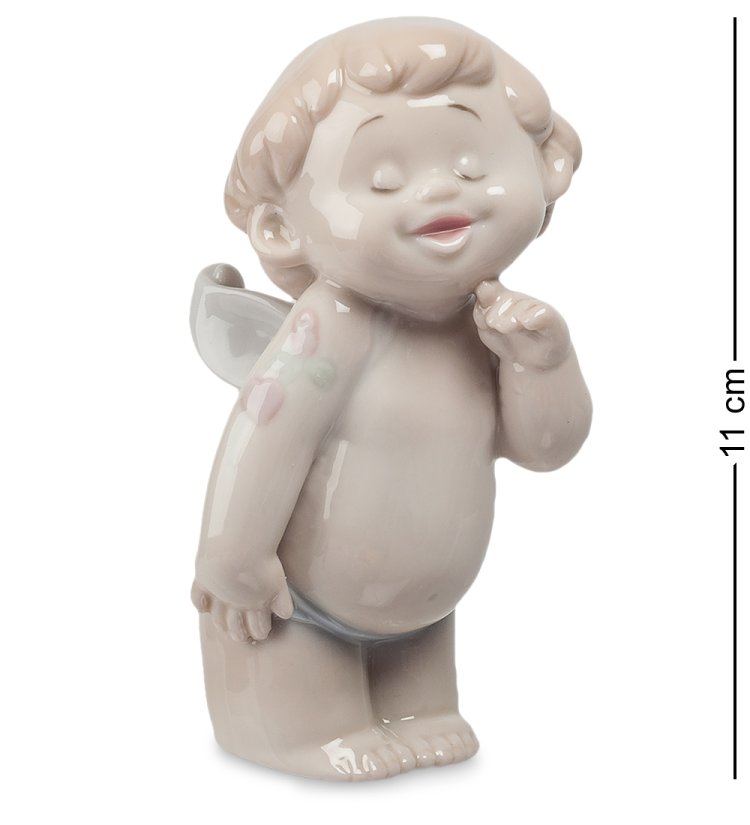 Статуэтка из фарфора Маленький Амурчик смеется Pavone JP-09/ 14