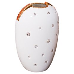 Ваза для цветов Подснежник золотой декор