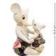 Статуэтка из фарфора Мышка с мышонком Pavone JP-121/11