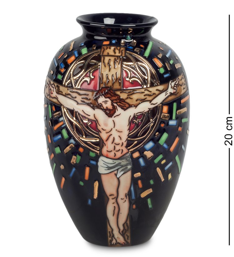 Ваза для цветов из фарфора Распятие Pavone JP-40/12