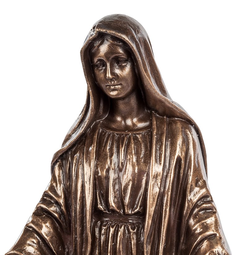 Статуэтка-панно Матерь Божья с купелью Veronese WS-417, портретный вид