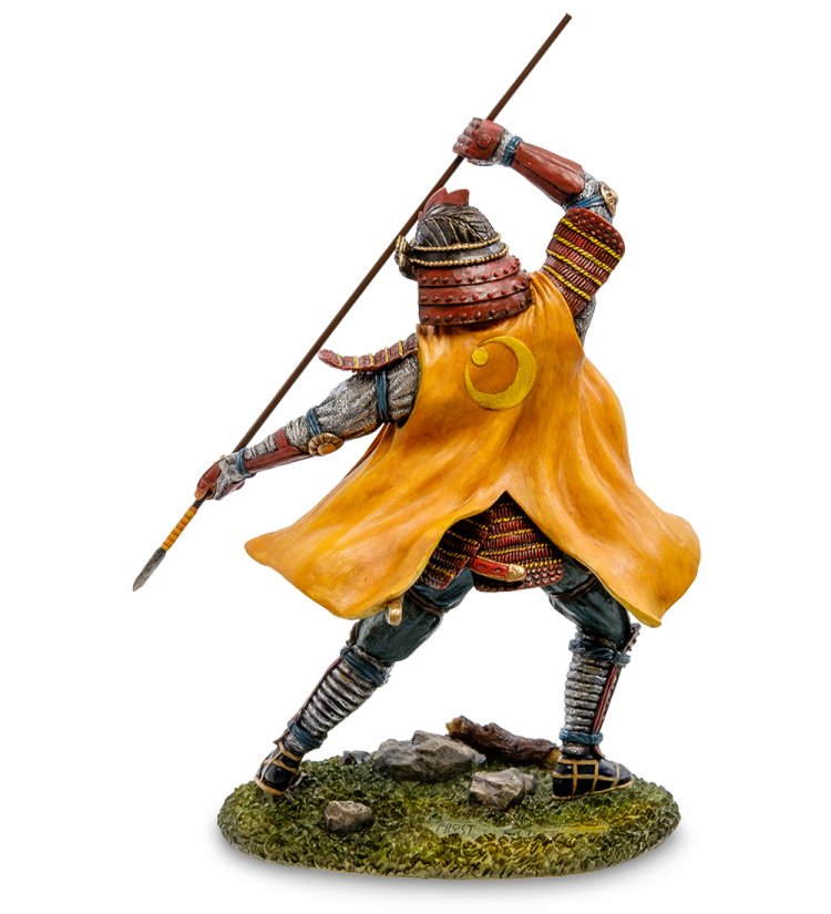 Статуэтка Самурай  Ловец Veronese WS-738, оборотная сторона