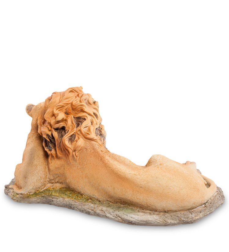 Статуэтка Лев с детенышем Veronese WS-701, оборотная сторона