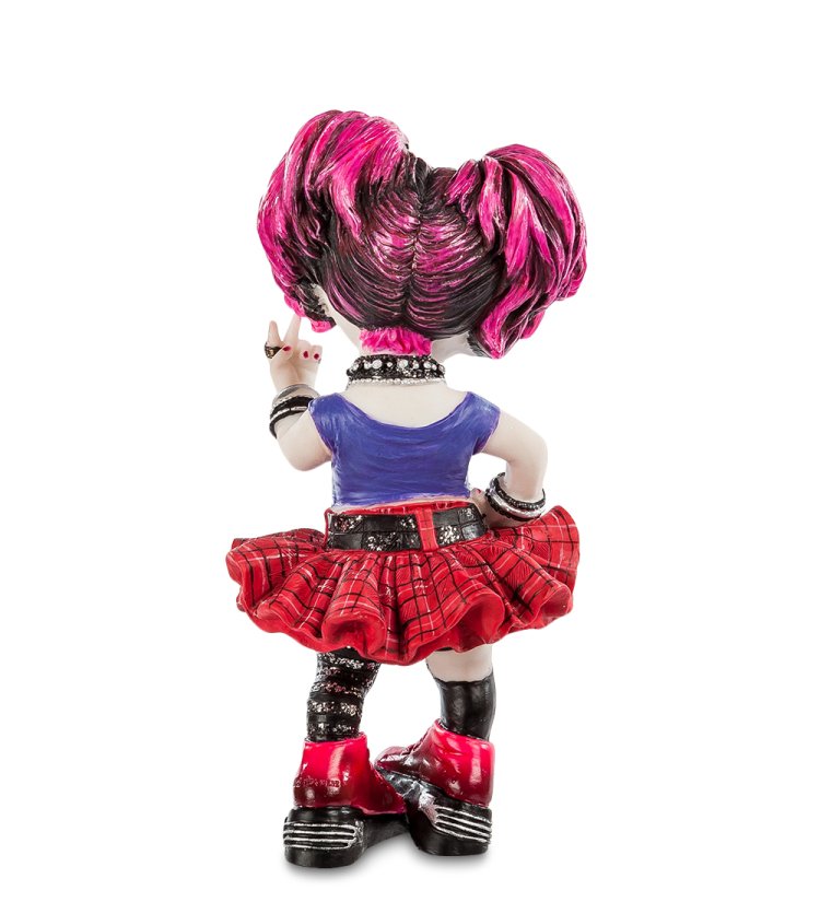 Статуэтка в стиле Фэнтези Девочка-панк Veronese WS-397, оборотная сторона