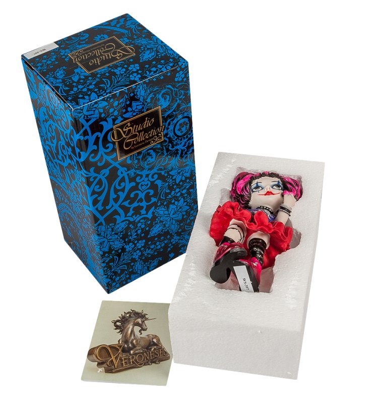 Статуэтка в стиле Фэнтези Девочка-панк Veronese WS-397, упаковочный вид