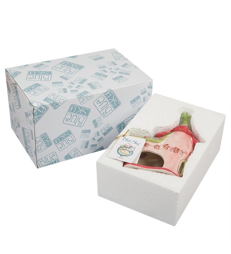 Подсвечник-домик Золототысячник Blue Sky BS-254, фотография в упаковке