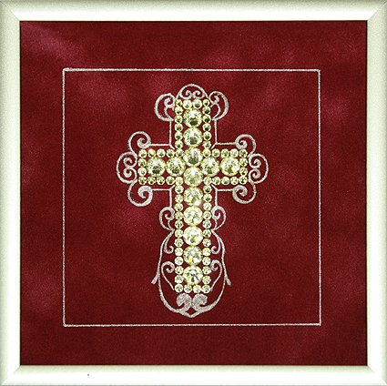 Картина Символ православия c кристаллами Swarovski