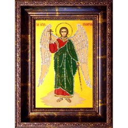 Икона с кристаллами Swarovski - Ангел-Хранитель