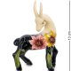 Статуэтка из фарфора Грациозная Коза с солнечными цветами Pavone JP-71/33