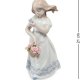 Статуэтка из фарфора Девочка с маленькой корзинкой цветов Pavone JP-29/10