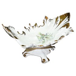 Ваза для фруктов на ножке Барокко, Ландыши