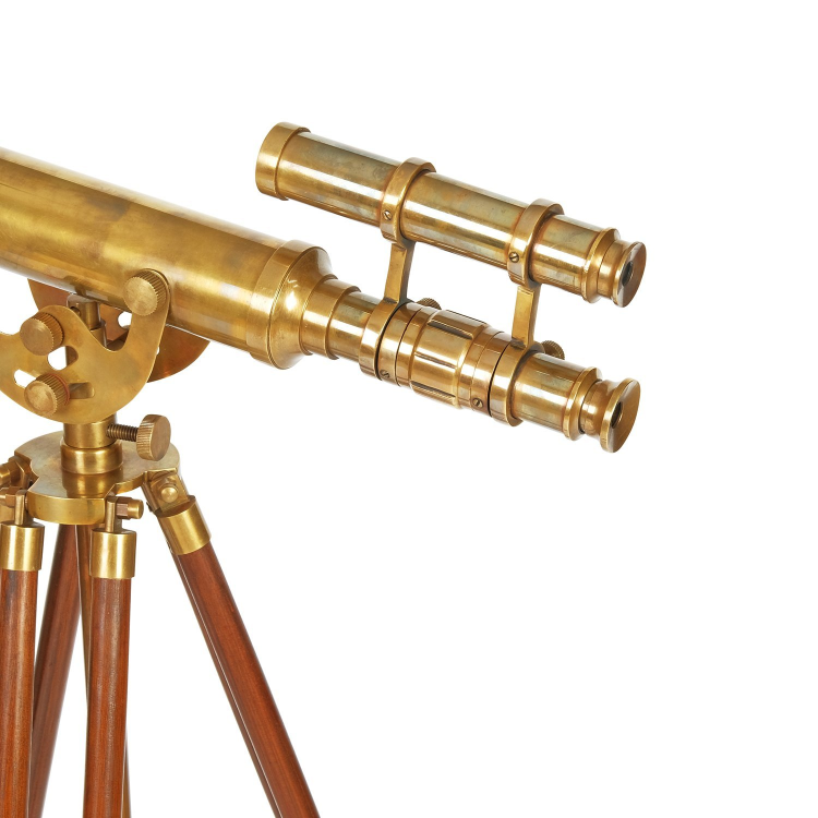 Большой телескоп на треноге W.Ottway, увеличенный вид окончания трубы