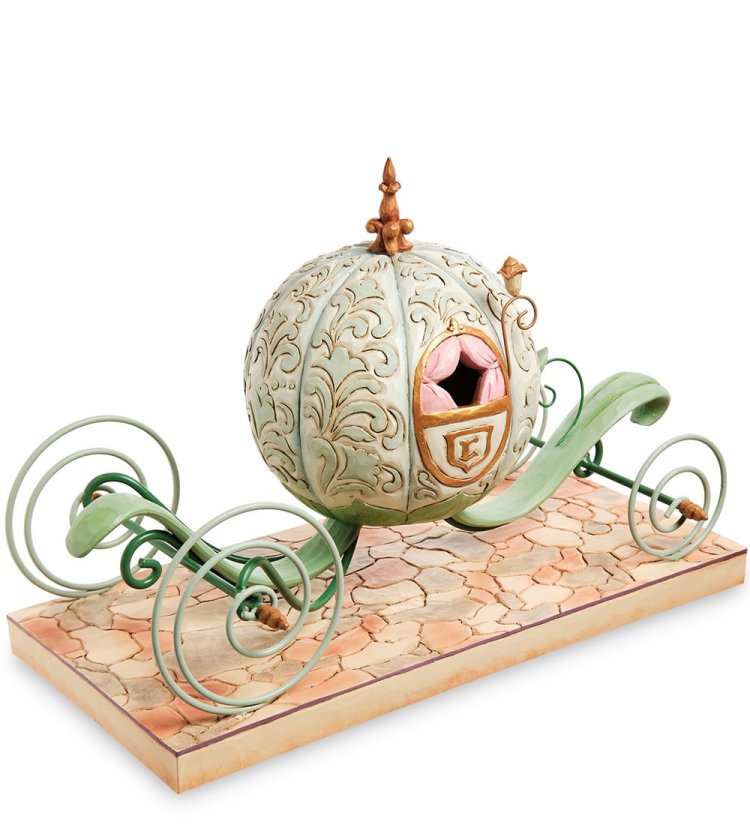 Статуэтка с подсветкой Карета Золушки Disney Traditions, вид со стороны