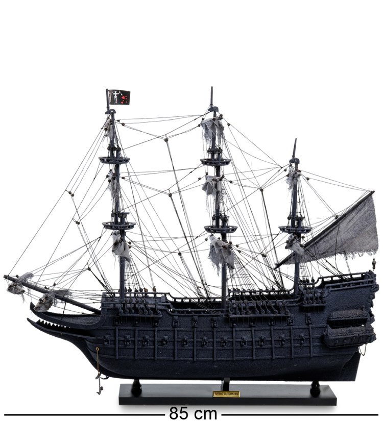 Модель парусного корабля Летучий голландец, вид сбоку