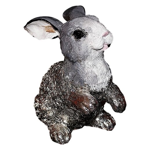Скульптура Серый Кролик, Высота 6 см