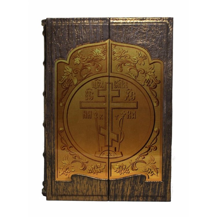 Книга в кожаном переплете Русские святые: Жизнь и деяния - Владимир Перцов BG4531F, фотография спереди