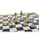 Большие Шахматы Турнирные Стаунтон, Черно-белая доска Manopoulos MP-S-33-44-BLA, фотография фигур на доске