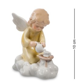Статуэтка из фарфора Ангелочек наливает чай