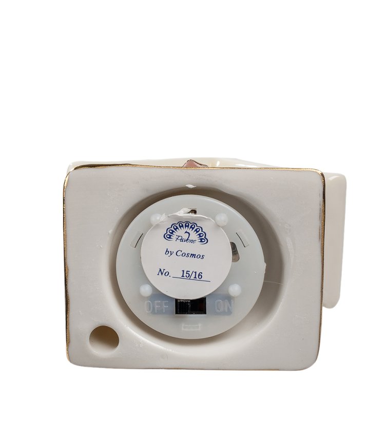 Музыкальная статуэтка из керамики Домик с птичками Pavone CMS-15/16, фотография снизу