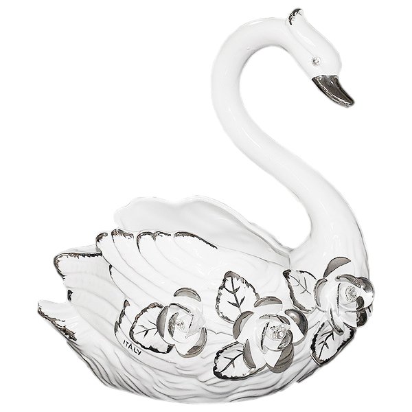 Ваза для фруктов Лебедь