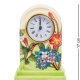 Часы из фарфора весенние цветами с птичкой Pavone JP-97/ 7