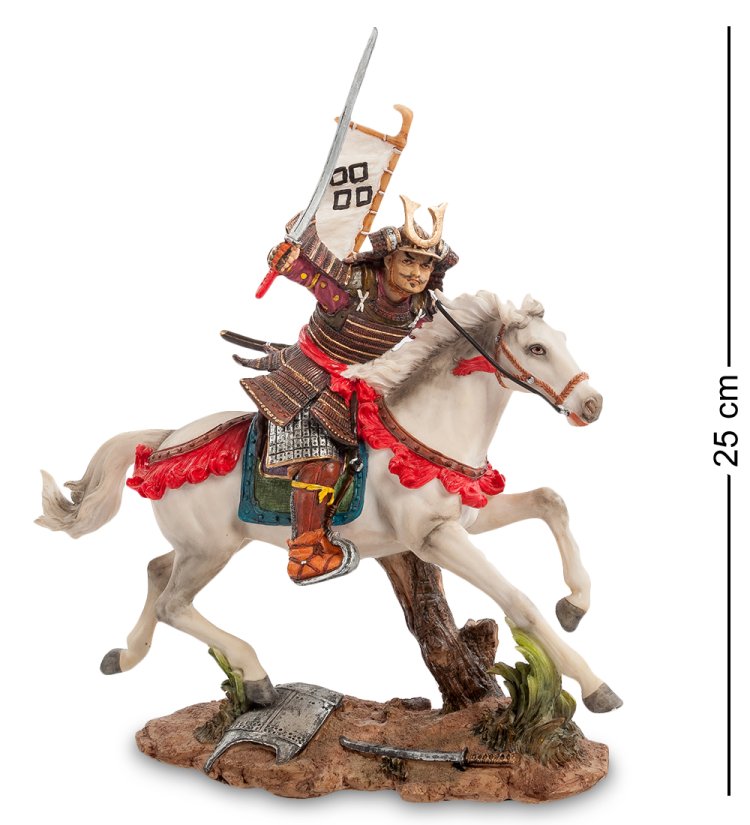 Статуэтка Самурай на белом коне Veronese WS-739