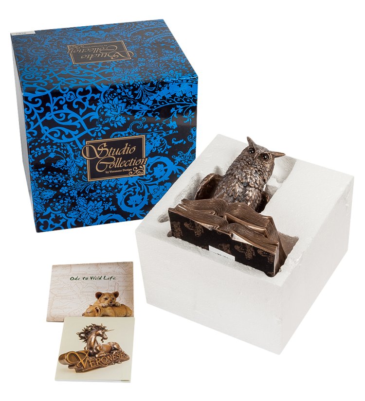 Статуэтка Мудрый Филин Veronese WS-87/ 1, упаковочный вид