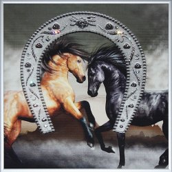 Картина Подкова 2014 c кристаллами Swarovski