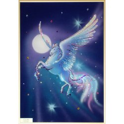 Картина Пегас большой c кристаллами Swarovski