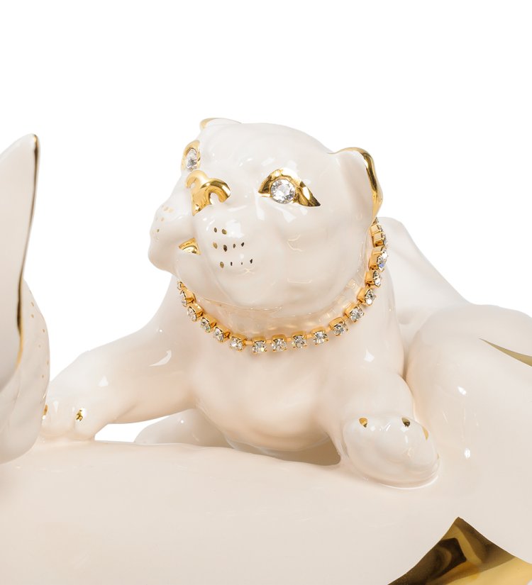 Статуэтка Собака со щенком Ahura SR1560C/AOLY, фотография щенка