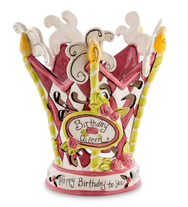 Подсвечник в виде Короны (2 вида расцветки) Blue Sky BS- 16, красный