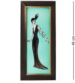 Картина из фарфора Грациозная Дама