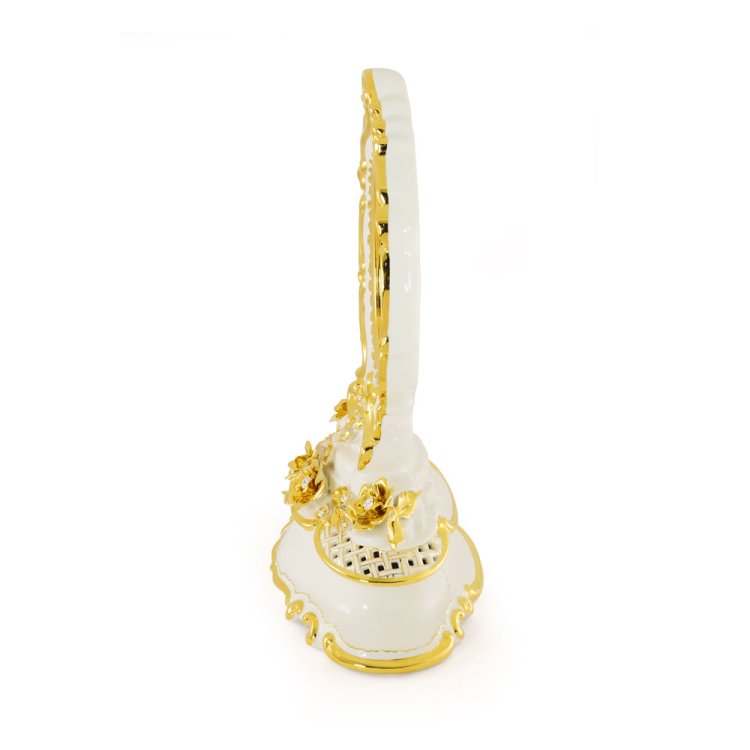 Настольное зеркало с кристаллами Swarovski коллекция Emozioni Migliore De Luxe 27561, фотография сбоку