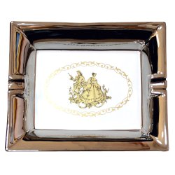 Пепельница из керамики Платиновая